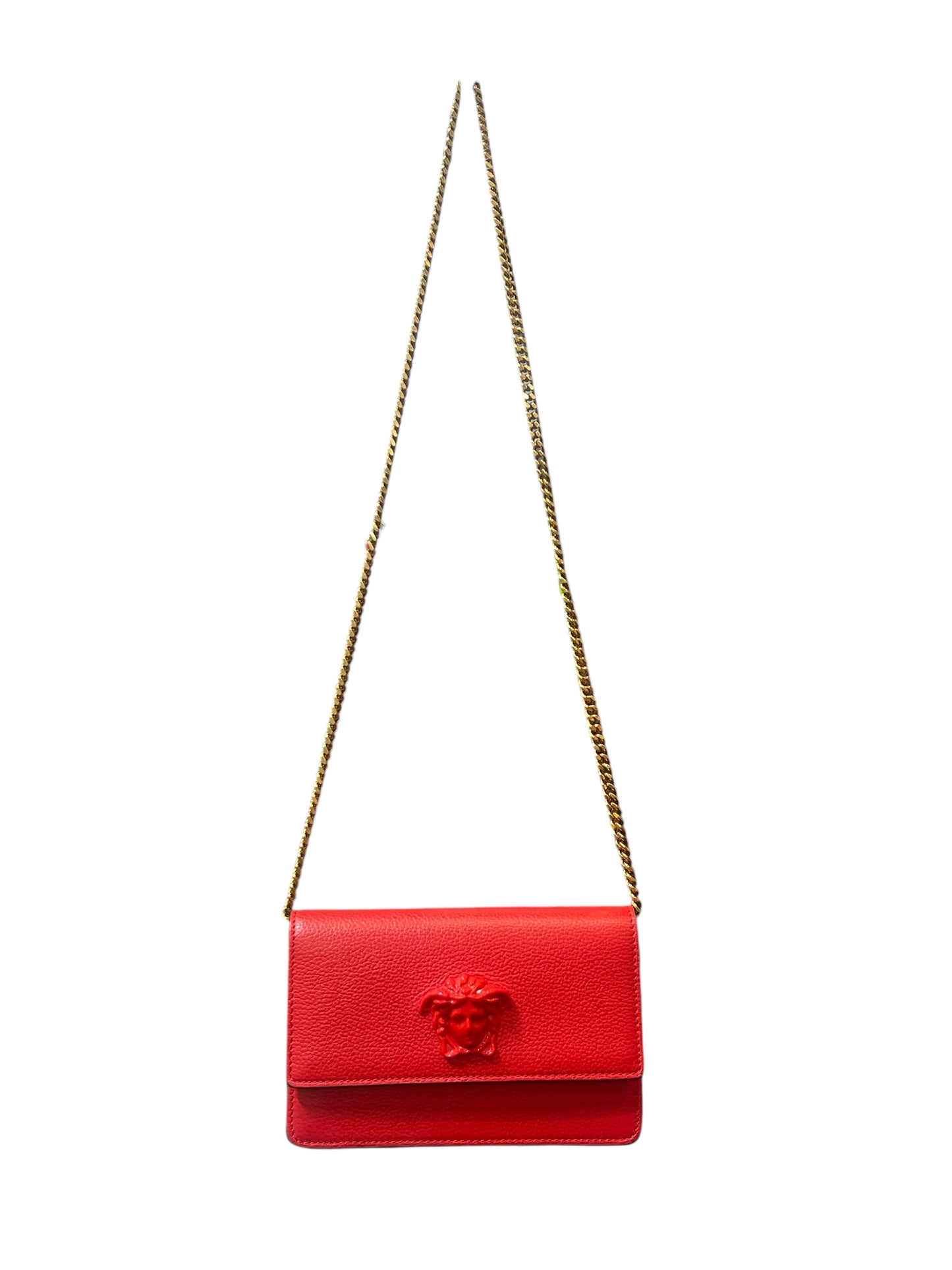 Versace Red Medusa Crossbody Handbag