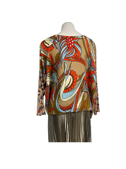 La Prestic Ouiston Multicolored Silk Top