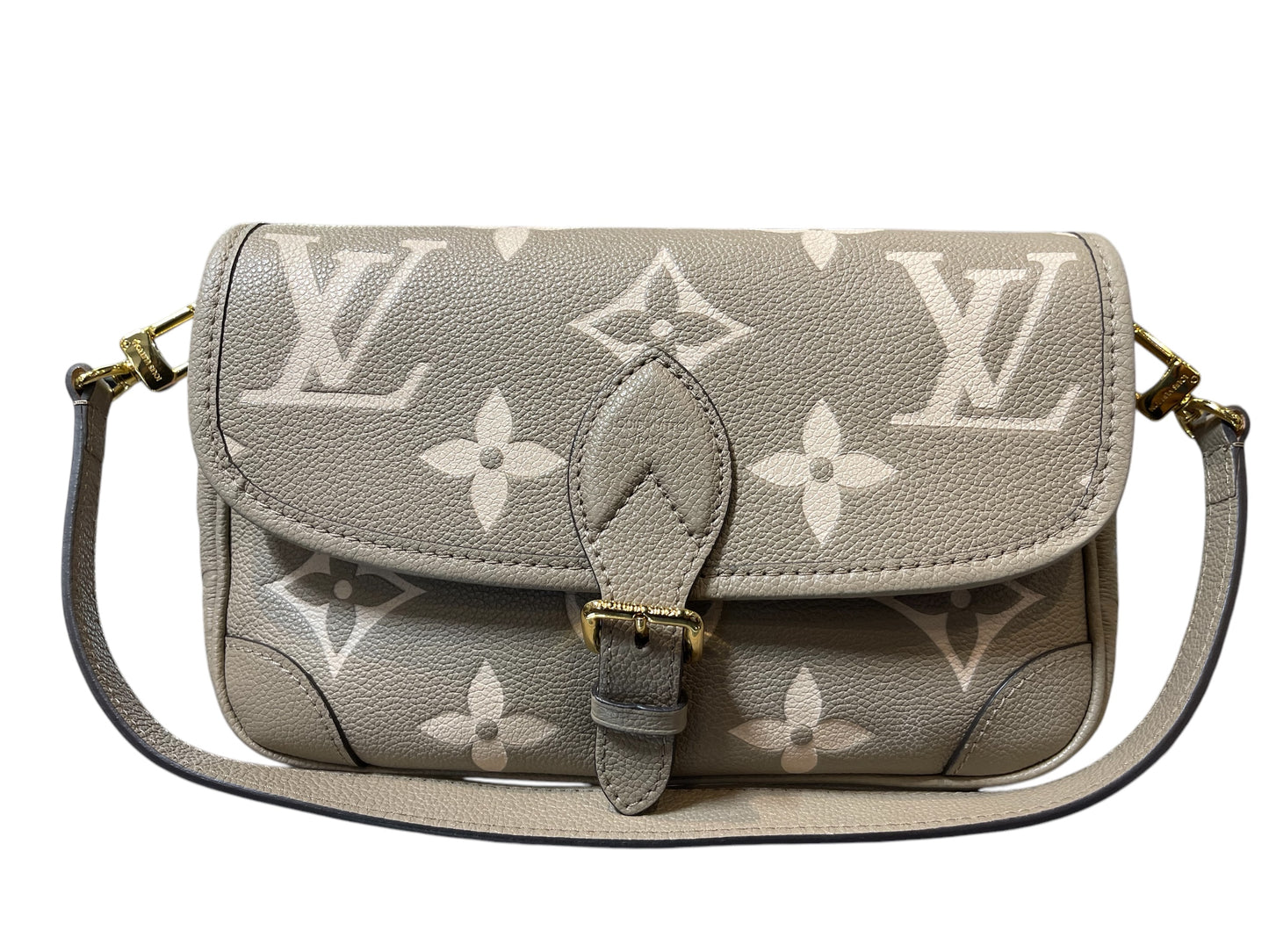 Louis Vuitton Grey/Cream Crossbody/Shoulder MM Handbag