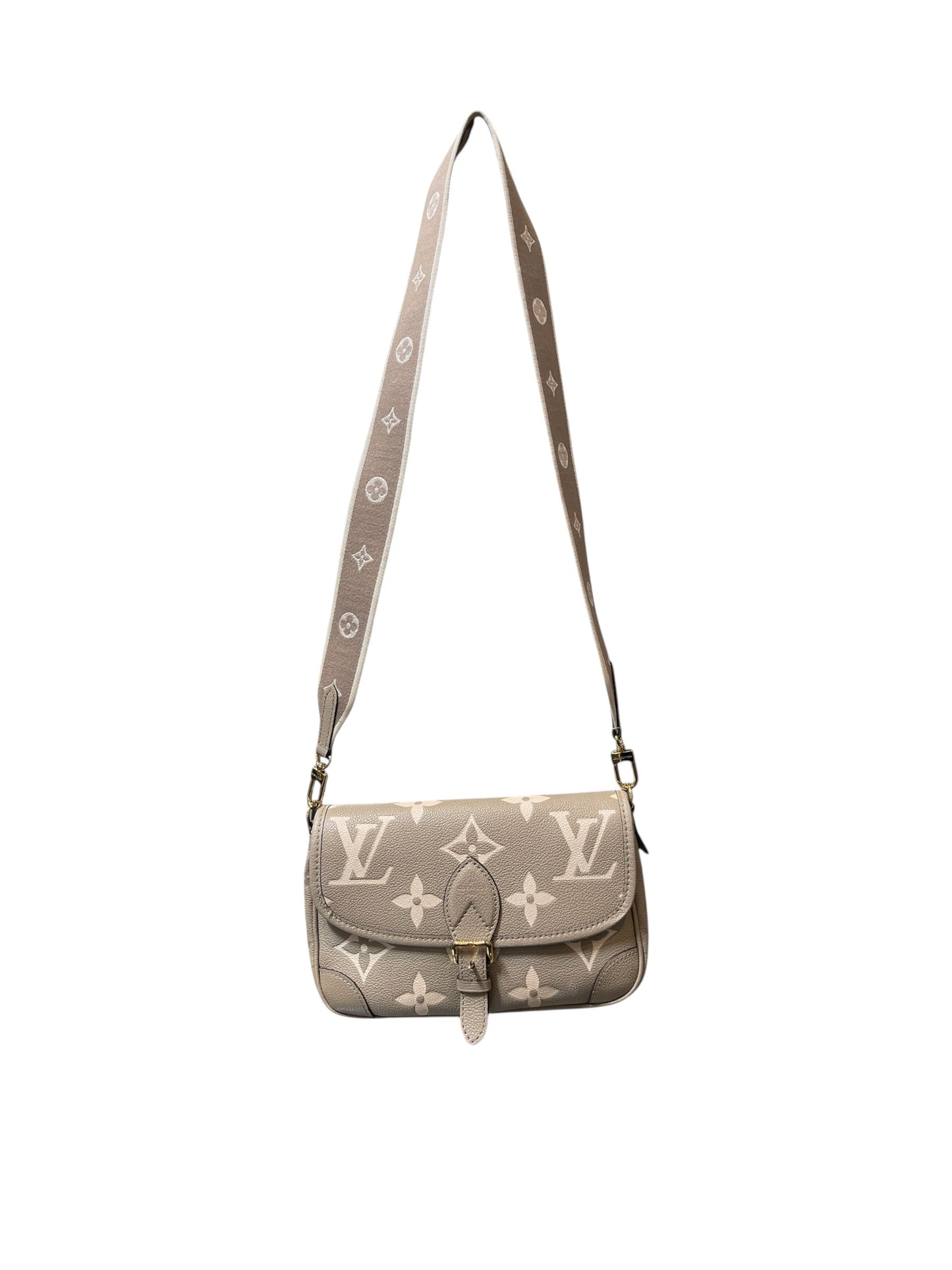 Louis Vuitton Grey/Cream Crossbody/Shoulder MM Handbag