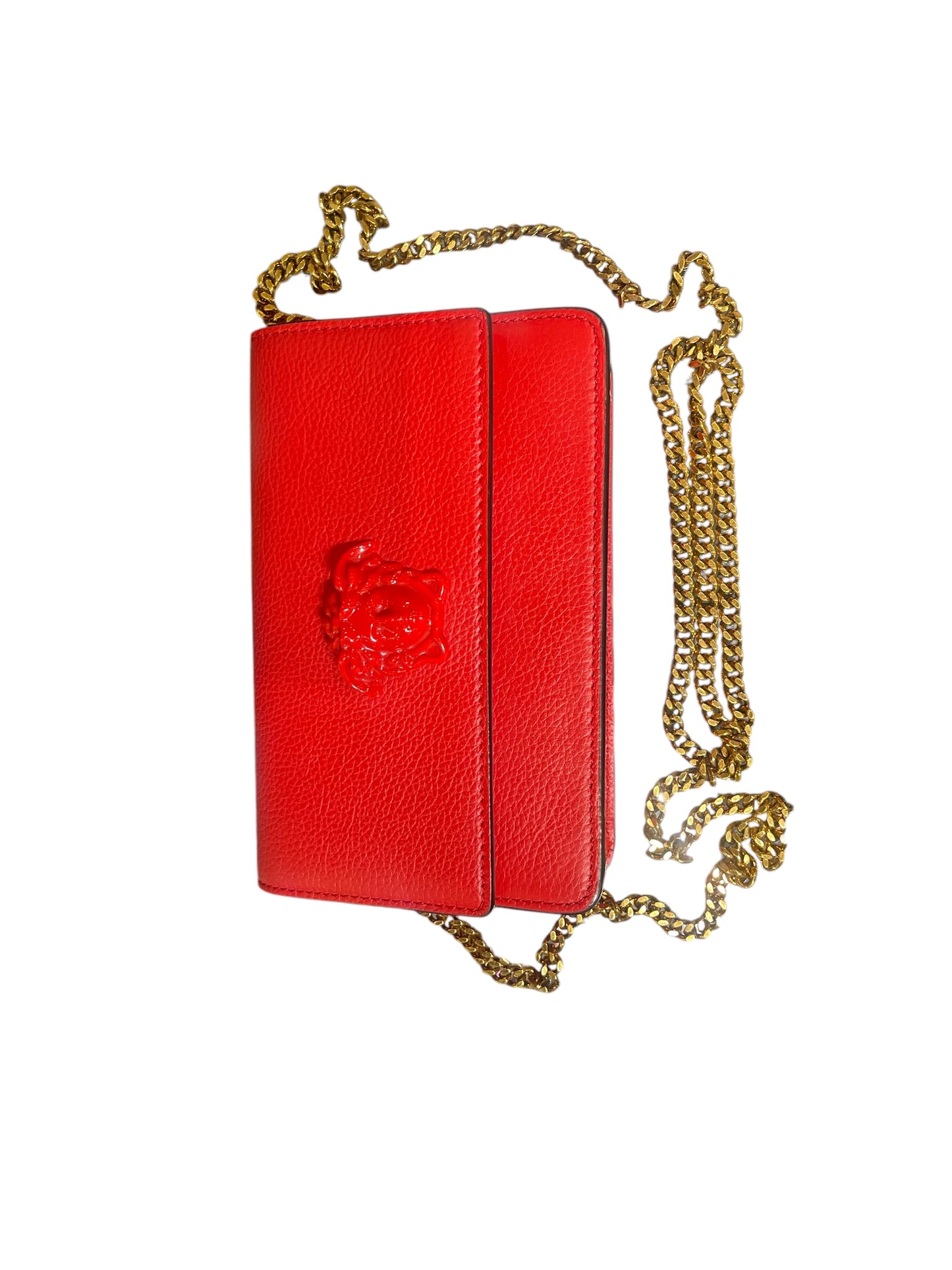 Versace Red Medusa Crossbody Handbag