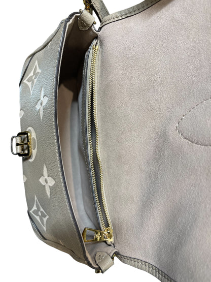 Louis Vuitton Grey/Cream Crossbody/Shoulder MM Handbag