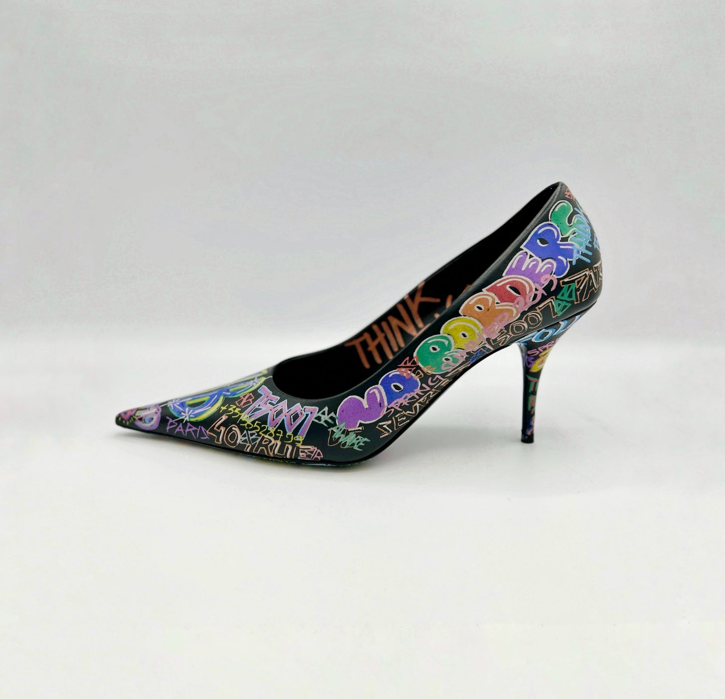 Balenciaga Graffiti S/S Multicolor Pump Heels Size 40