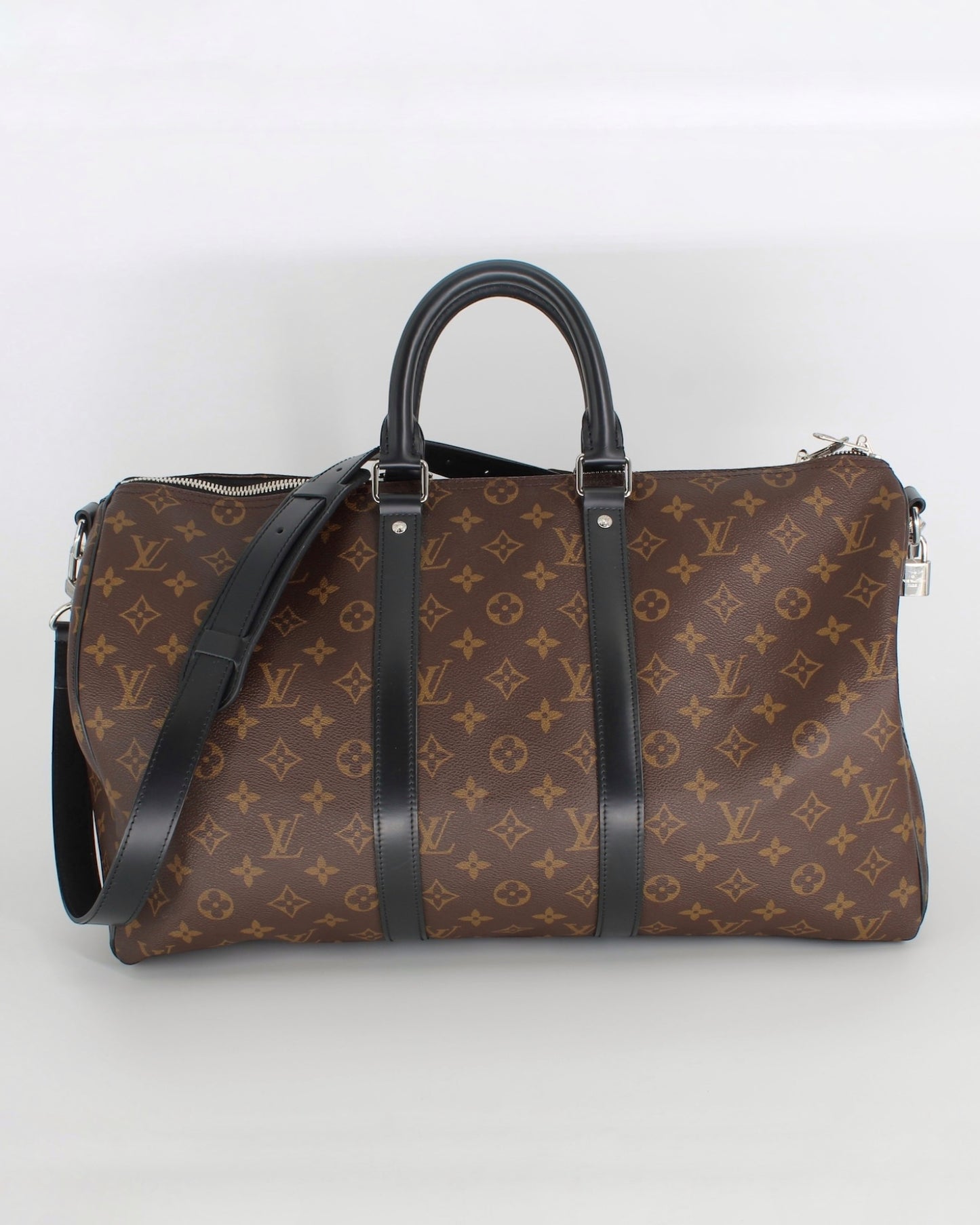 Louis Vuitton Monogram Macassar Keepall Bandouliere 45 W/ Strap