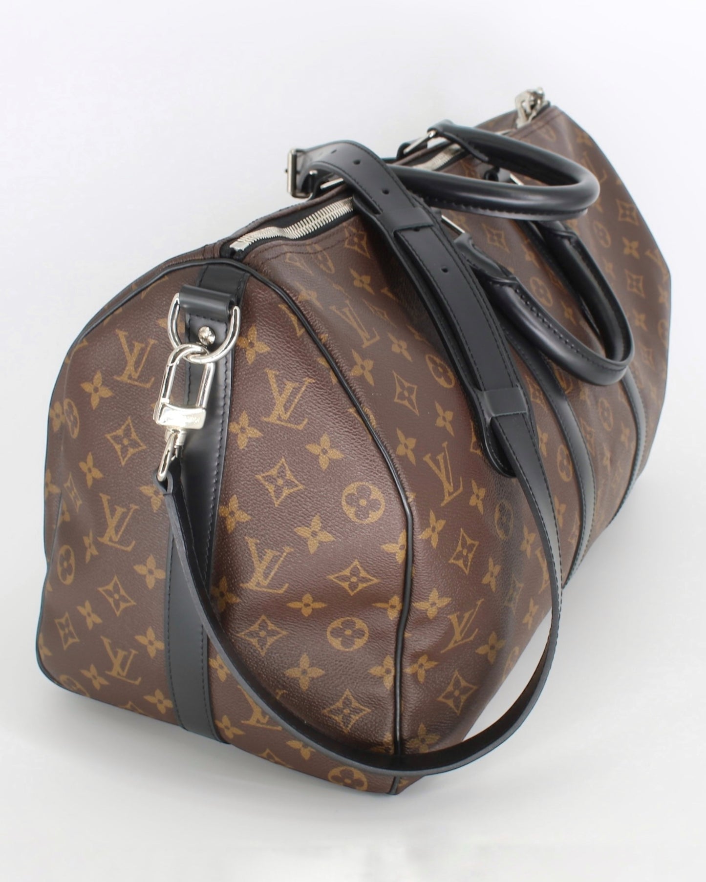 Louis Vuitton Monogram Macassar Keepall Bandouliere 45 W/ Strap