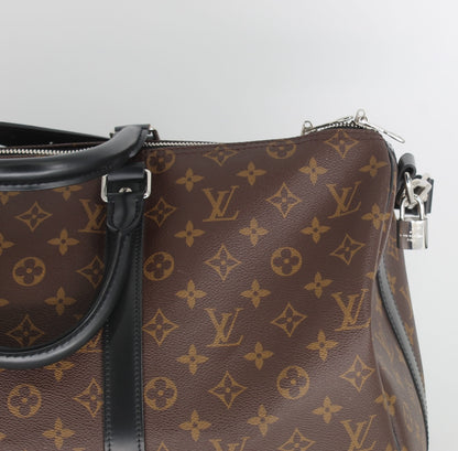 Louis Vuitton Monogram Macassar Keepall Bandouliere 45 W/ Strap