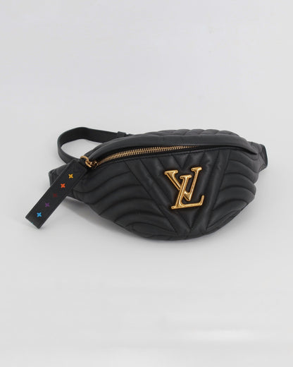 Louis Vuitton Black Leather New Wave Bumbag No Box