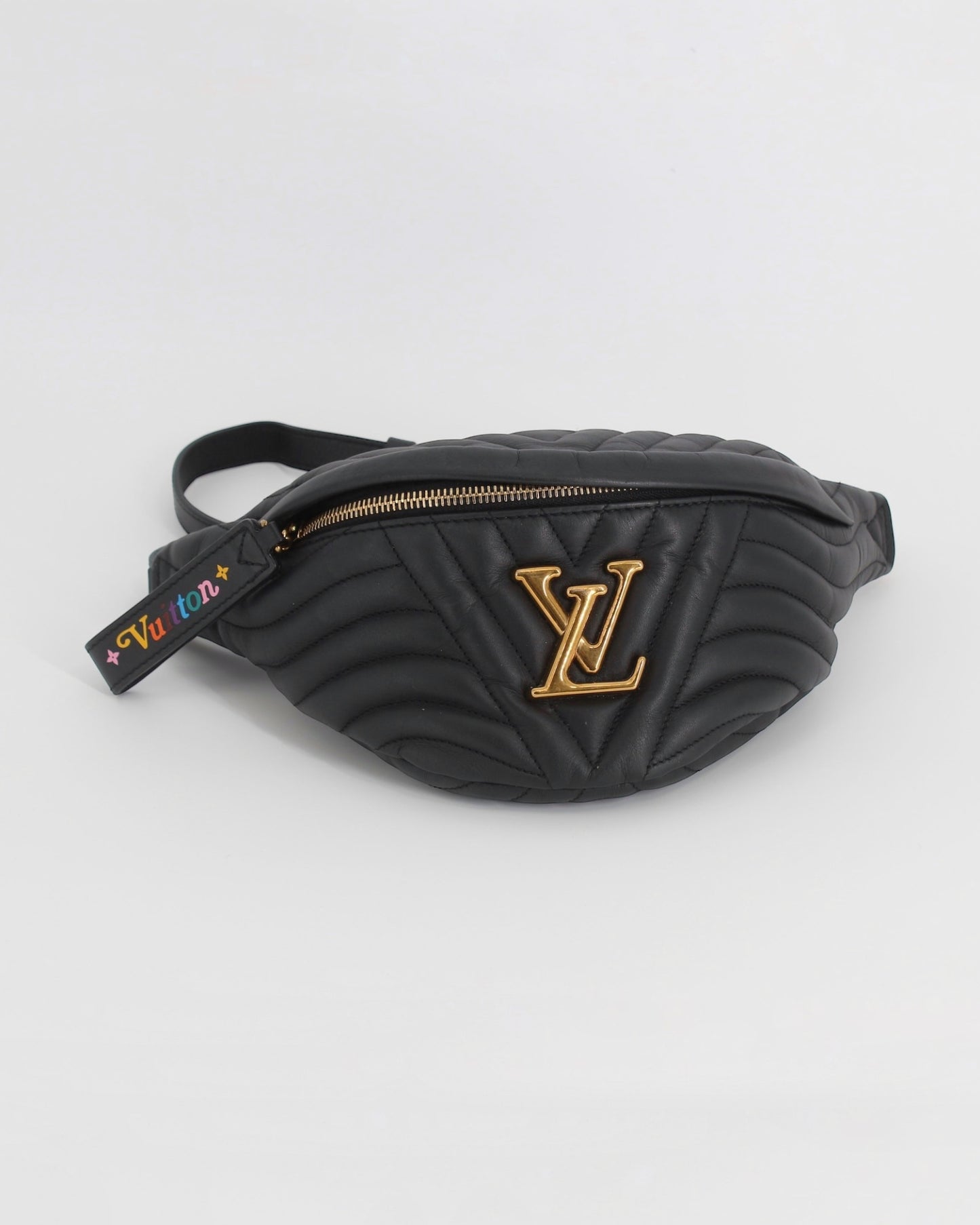 Louis Vuitton Black Leather New Wave Bumbag No Box