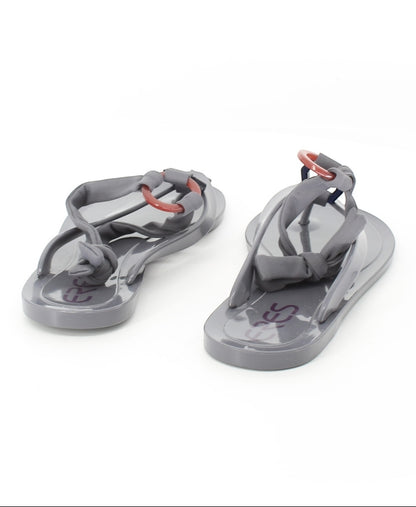 Eres Grey Thong Jelly Sandals Size 36.5