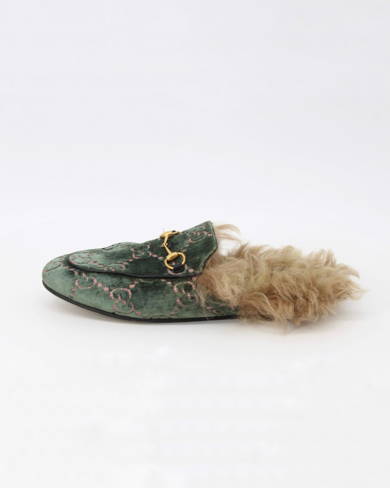 Gucci slippers velvet online