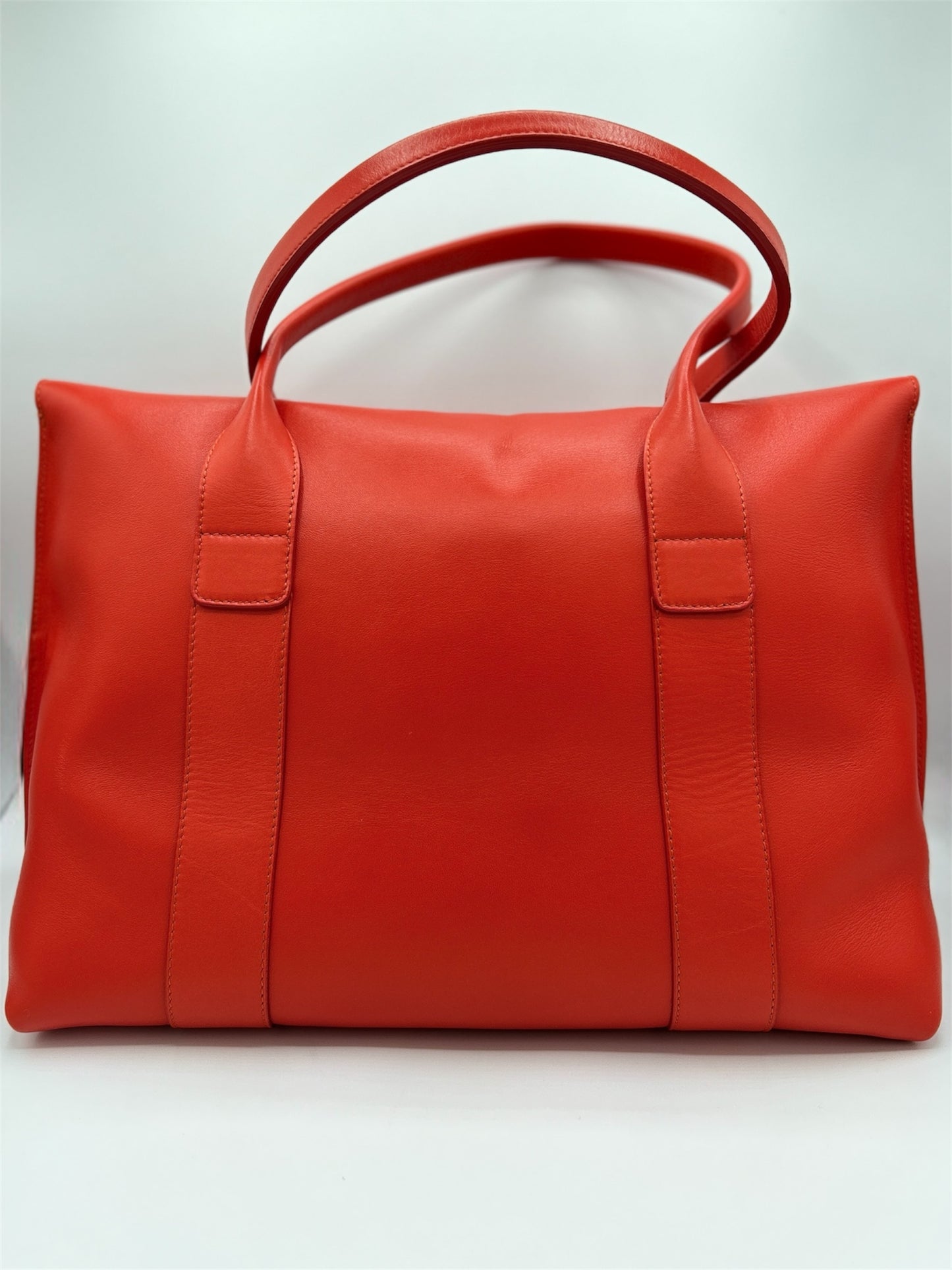 Salvatore Ferragamo Red Sookie Satchel Leather Medium Handbag