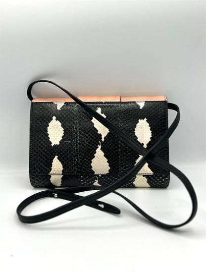 Michino Paris Black/White/Nude Animal Skin Crossbody Small