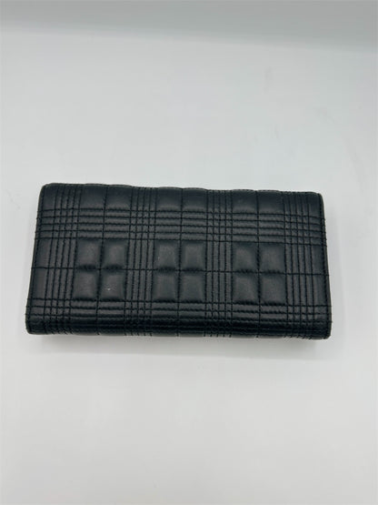 Burberry Black Quilted Leather Continental Wallet