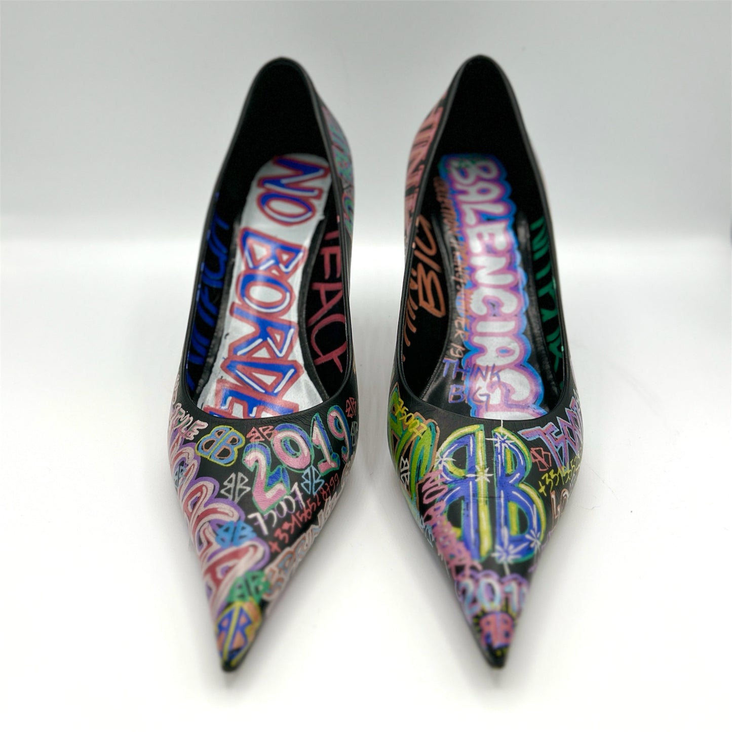 Balenciaga Graffiti S/S Multicolor Pump Heels Size 40