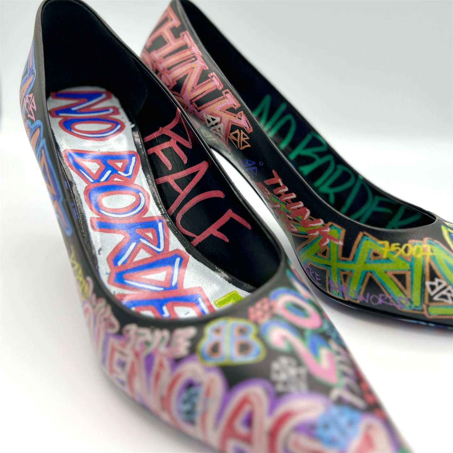 Balenciaga Graffiti S/S Multicolor Pump Heels Size 40