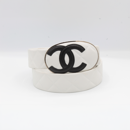 Chanel Vintage Quilted Leather Belt