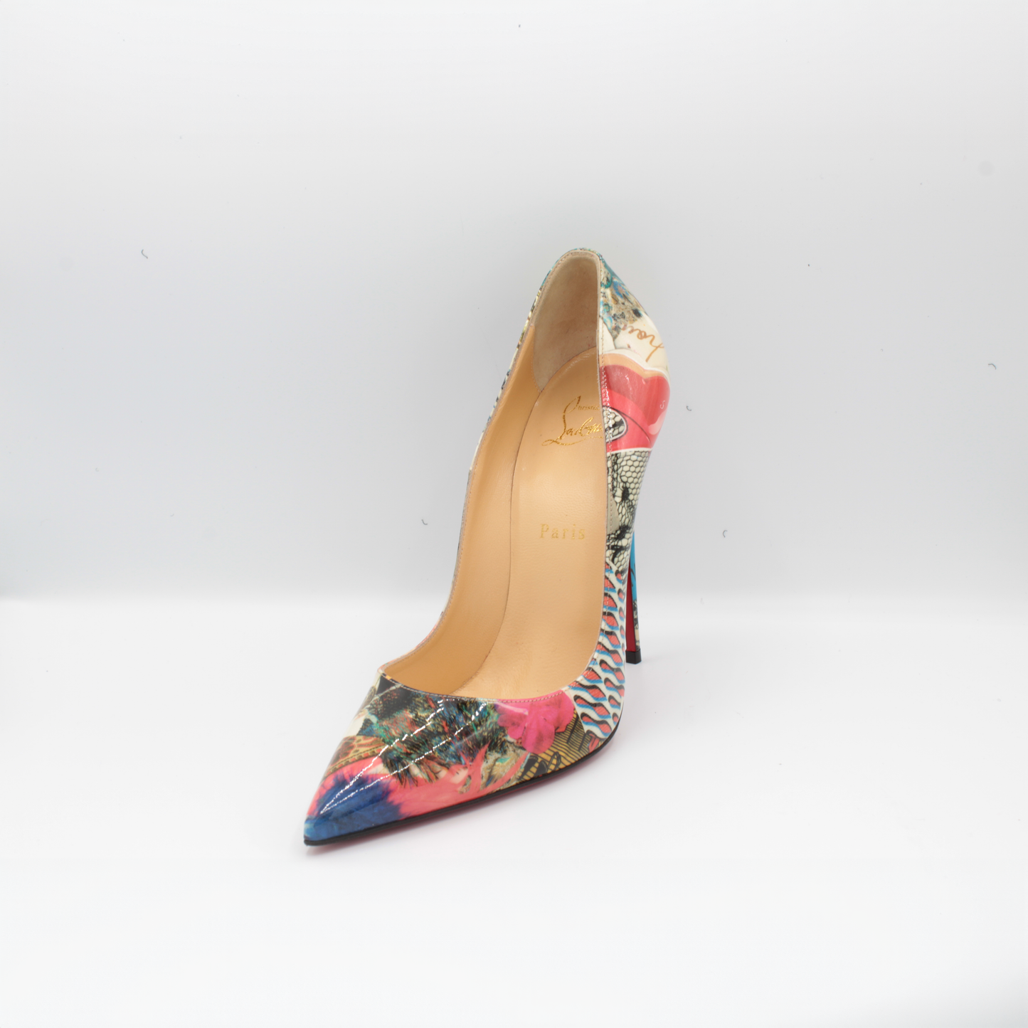 Christian Louboutin Multicolor Print Pigalle Follies Pumps Size 40