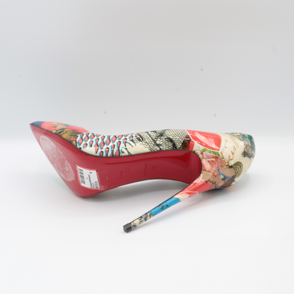 Christian Louboutin Multicolor Print Pigalle Follies Pumps Size 40