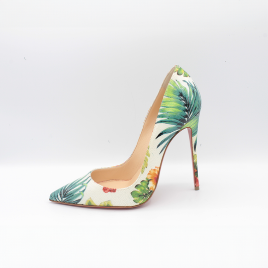 Christian Louboutin Leather "So Kate Hawaii" Pumps Size 37.5